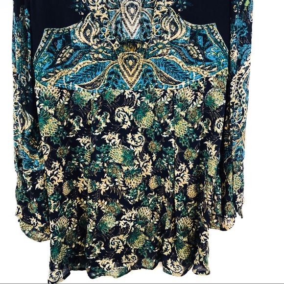 NWT Free People Lady Luck Print Tunic. Size Large. - Picture 5 of 8
